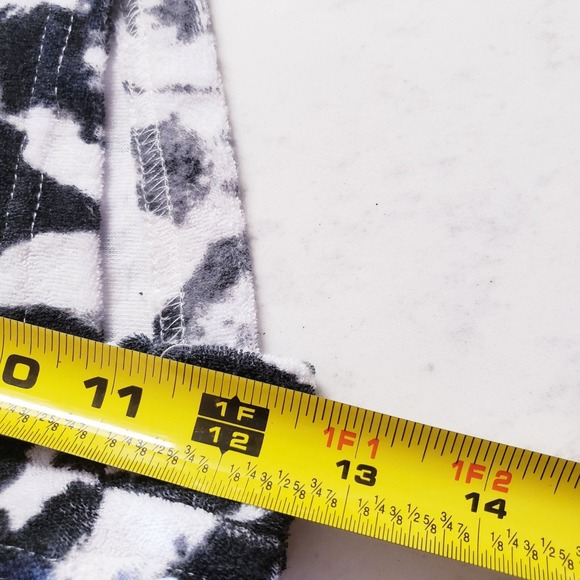 Weekend Terry Cloth Set size XL terry cloth tie dye black white full zip - Picture 11 of 15